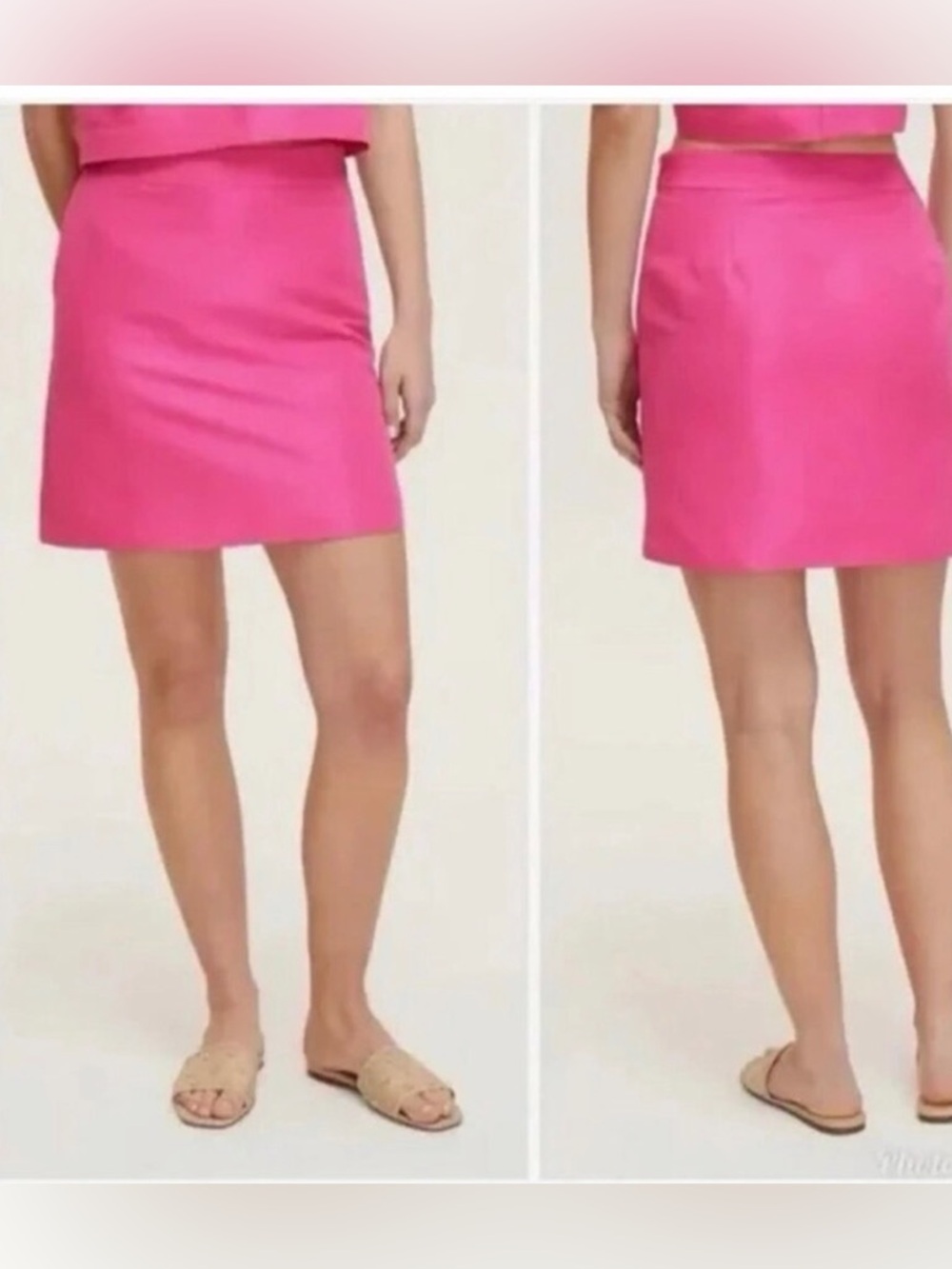 Kate Spade x Target taffeta Fuchsia Mini Skirt